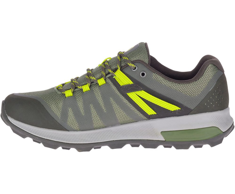 Buty Trekkingowe Merrell Męskie Oliwkowe - Zion Fst Waterproof - 013576-DHL